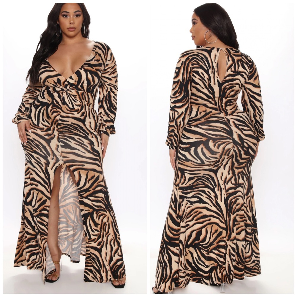 Fashionnova “Don’t Catch Feelings Tiger Dress”